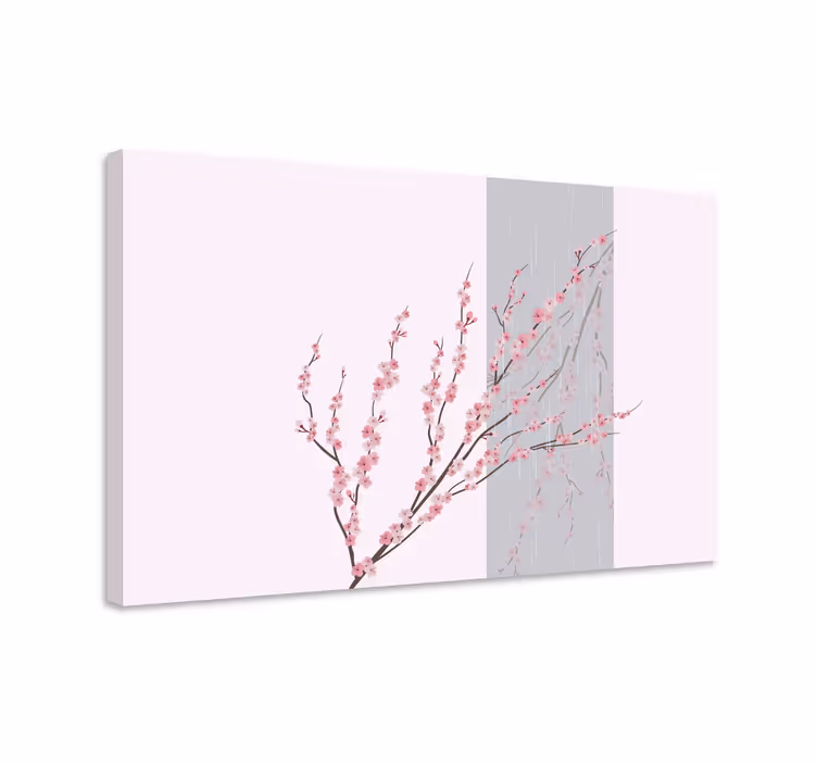 Obraza květin a rostlin sakura květy větve - TenStickers