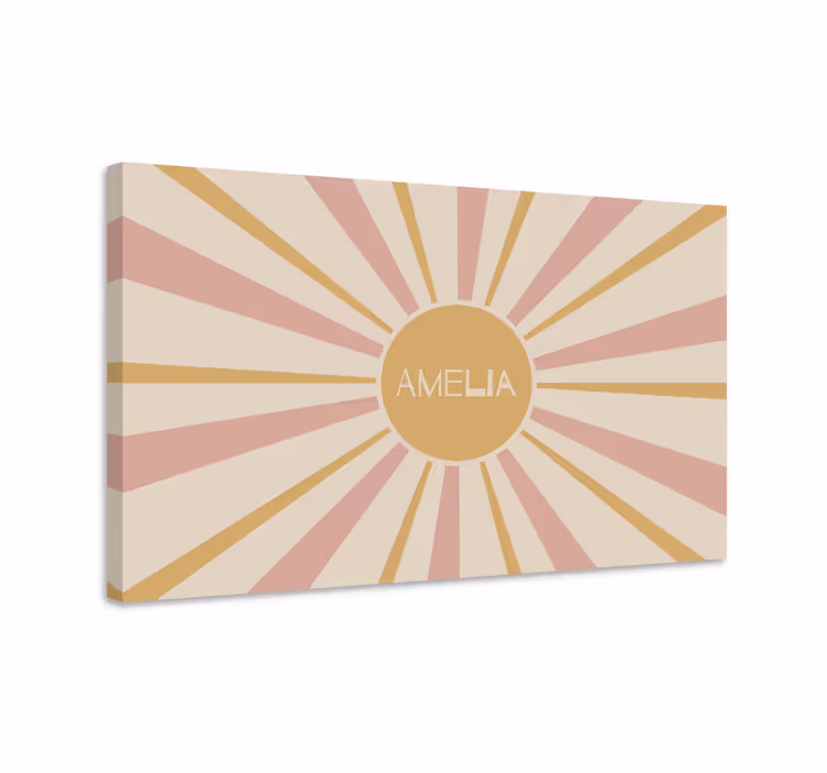 Design amelia sunburst Obraza Abc a písmena - TenStickers
