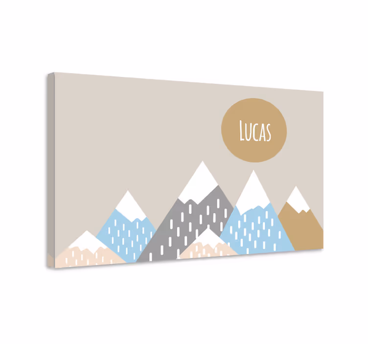 Umělecká obraza design horského pásma - TenStickers