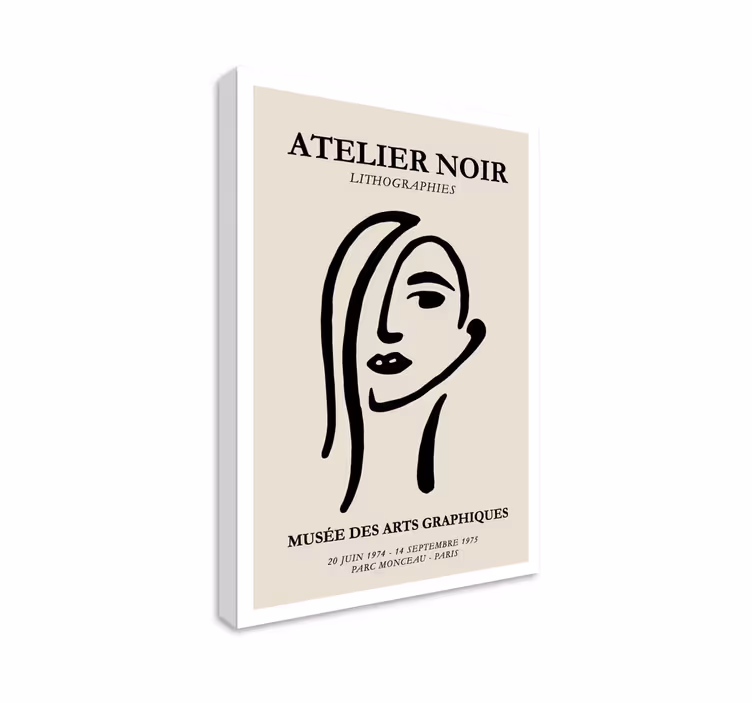 Umělecké tisky na plátně atelier noir - TenStickers