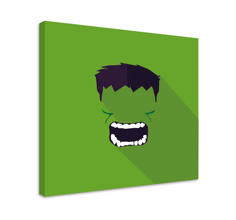 Zelený superhrdina zarámovaný obrázek - TenStickers
