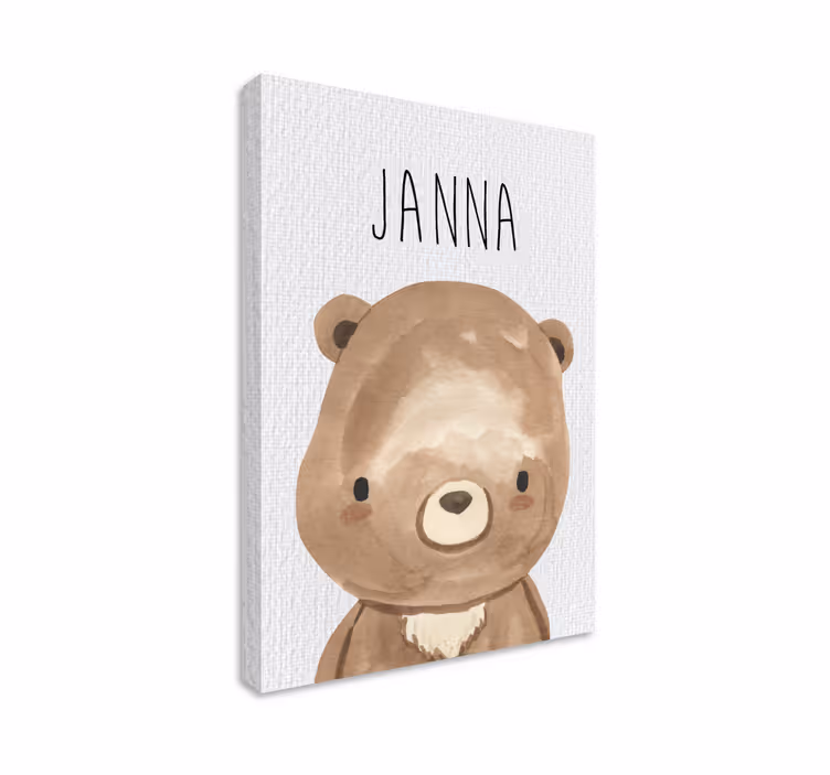 Medvídek se jménem Dětská ložnice obraz - TenStickers