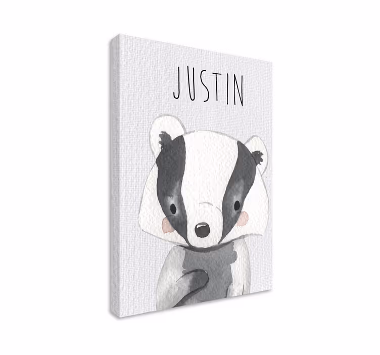 Mládě jezevce se jménem Dětská ložnice obraz - TenStickers