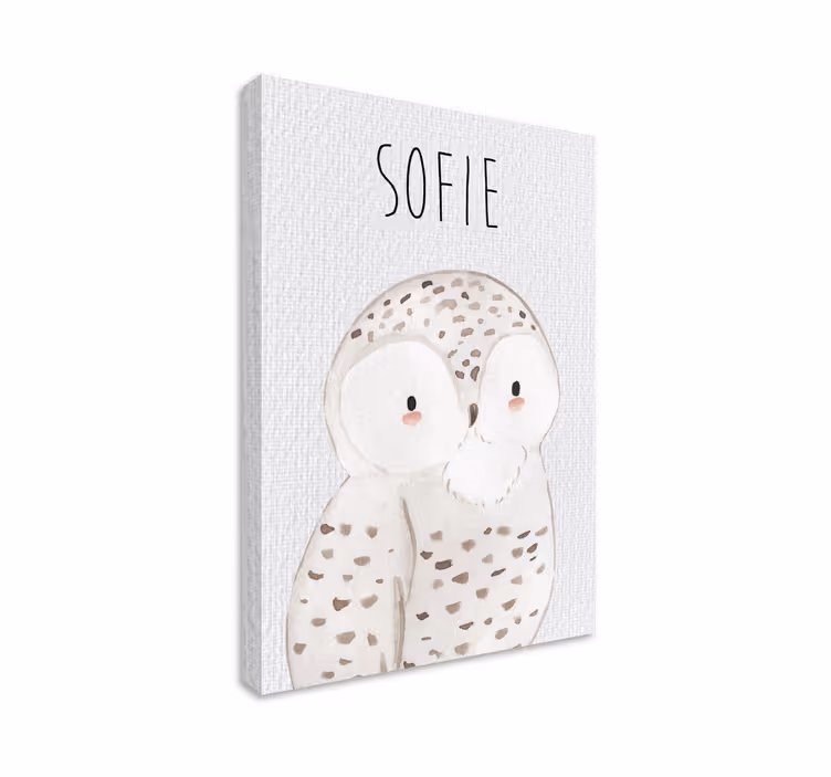 Portrét sovy se jménem Dětská ložnice obraz - TenStickers