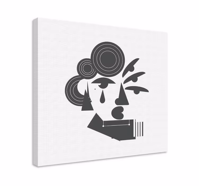 Portrét abstraktní postavy Moderní obraz - TenStickers
