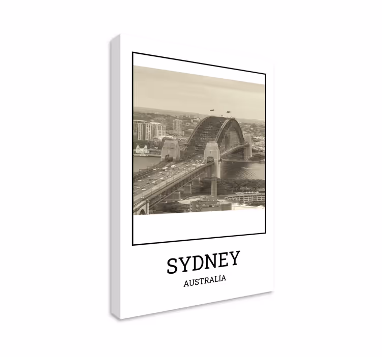 Sydney blanco y negro obraz města a země - TenStickers