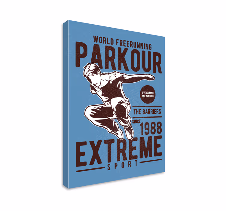 Tisk plakátu vintage parkour - TenStickers