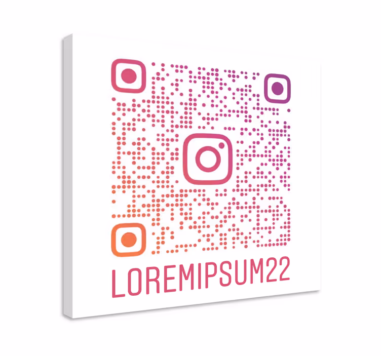 Vlastní instagram QR kód Přizpůsobitelný obraz - TenStickers