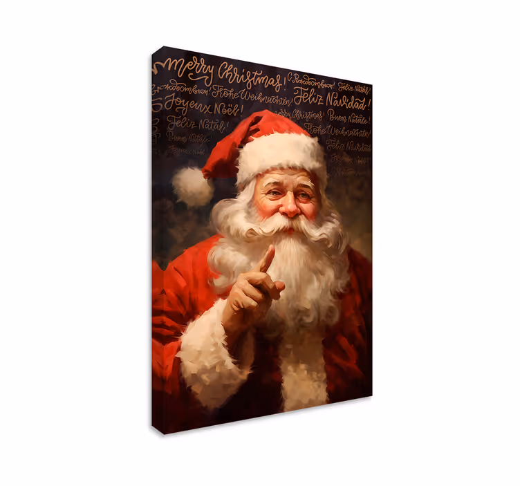 Portrét santa claus Obraz na Vánoce - TenStickers