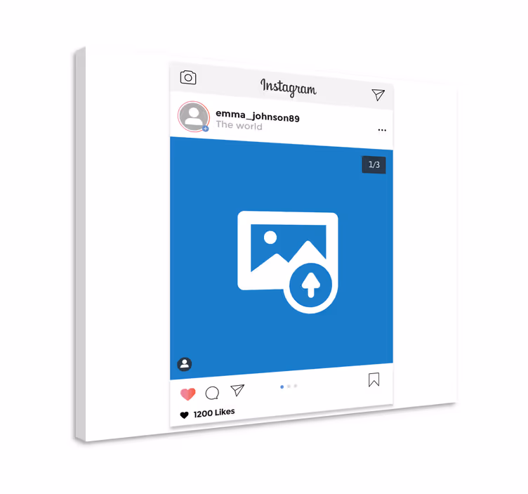 Obrazovka instagramu Přizpůsobitelný obraz - TenStickers
