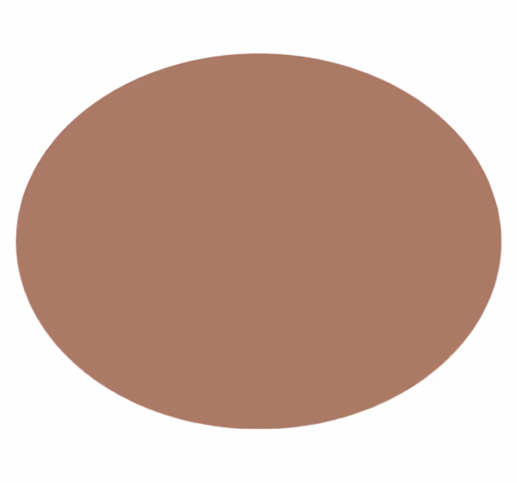 mocha mousse Kulatý vinylový koberec - TenStickers