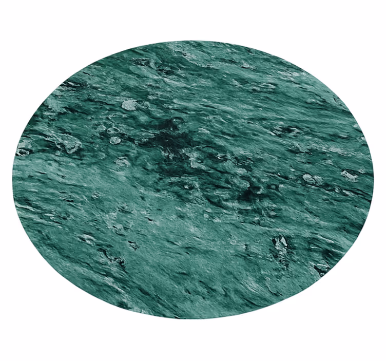 Elegantní mramorový efekt Zelený vinylový koberec - TenStickers