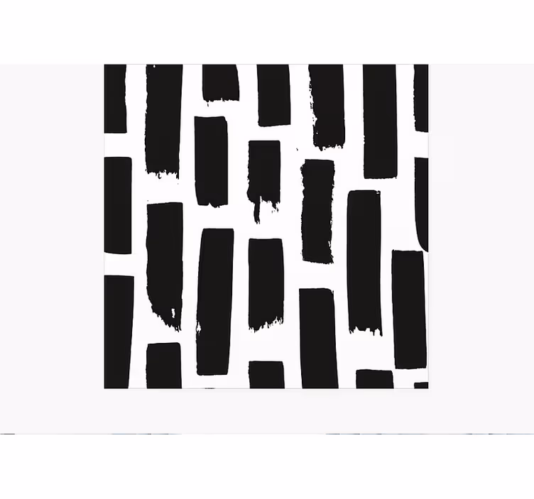 Moderní malířské tahy Náměstí vinylový koberec - TenStickers