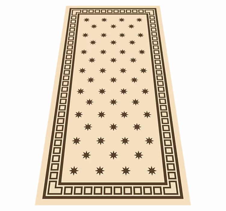 Vintage béžový motiv Kuchyňský vinylový koberec - TenStickers