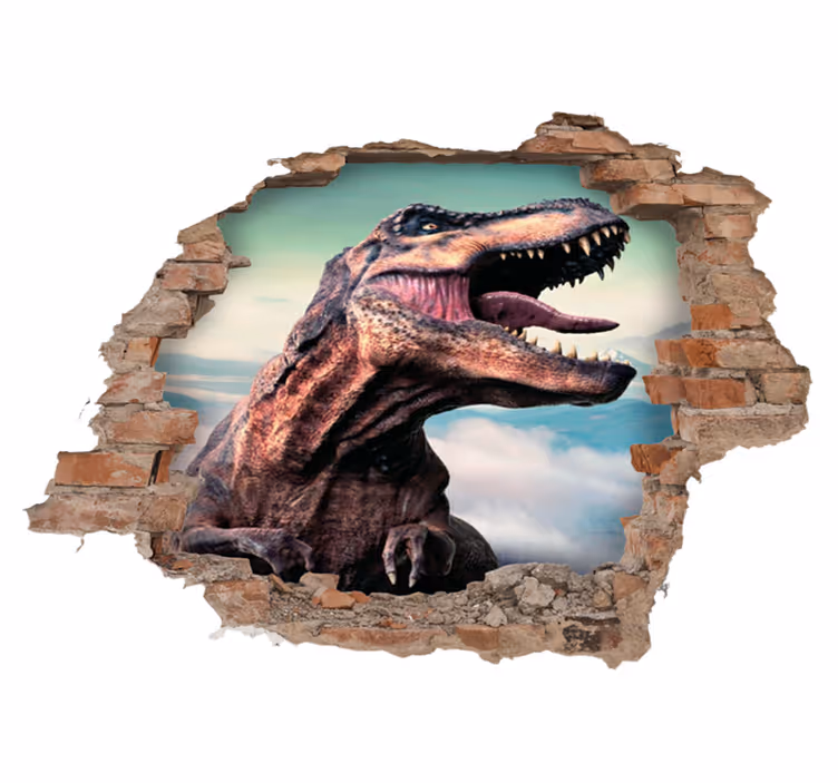 Zvířecí vinylový koberec realistický 3d t-rex - TenStickers