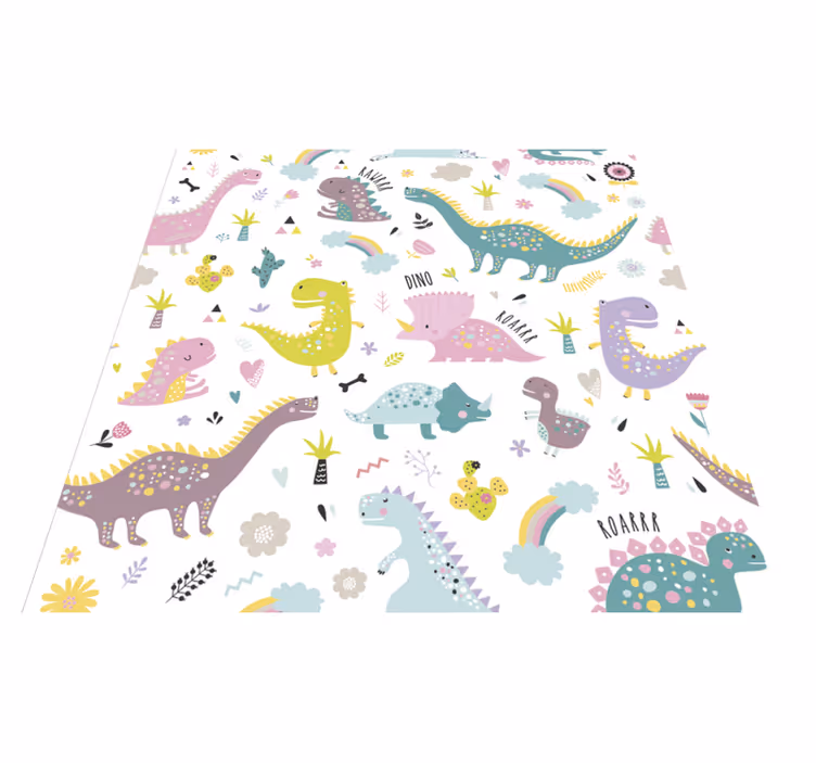 Zvířecí vinylový koberec dinosauří kallax - TenStickers