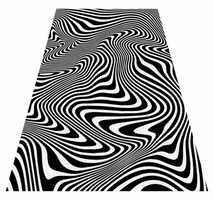 Zvířecí vinylový koberec s 3d efektem zebra - TenStickers