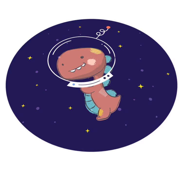 Zvířecí vinylový koberec vesmírný t-rex - TenStickers
