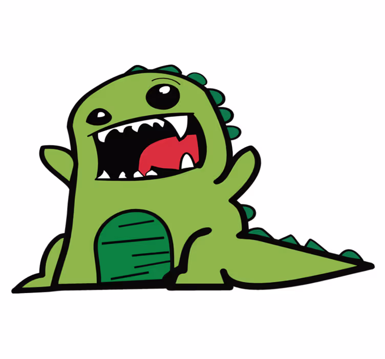 Zvířecí vinylový koberec dinosauří škrabák - TenStickers