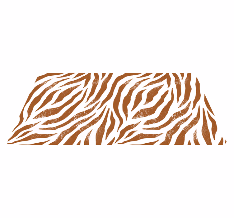 Zvířecí vinylový koberec hnědá zebra - TenStickers