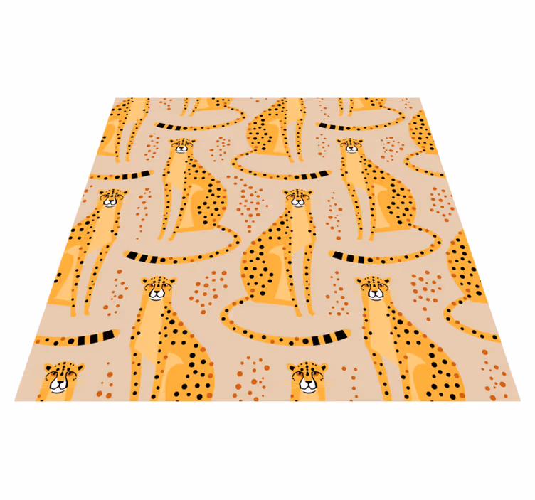 Zvířecí vinylový koberec s leopardím vzorem - TenStickers