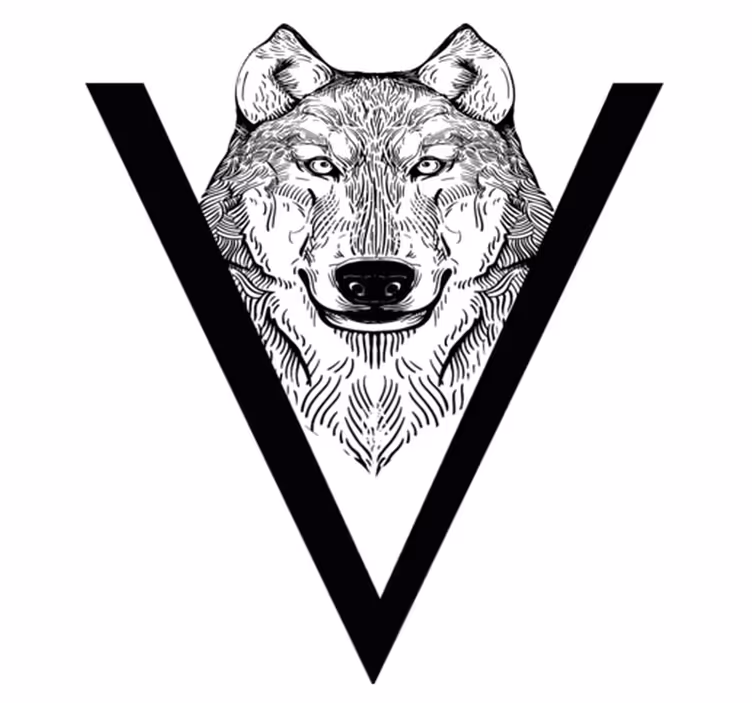 Zvířecí vinylový koberec s ilustrací vlka - TenStickers