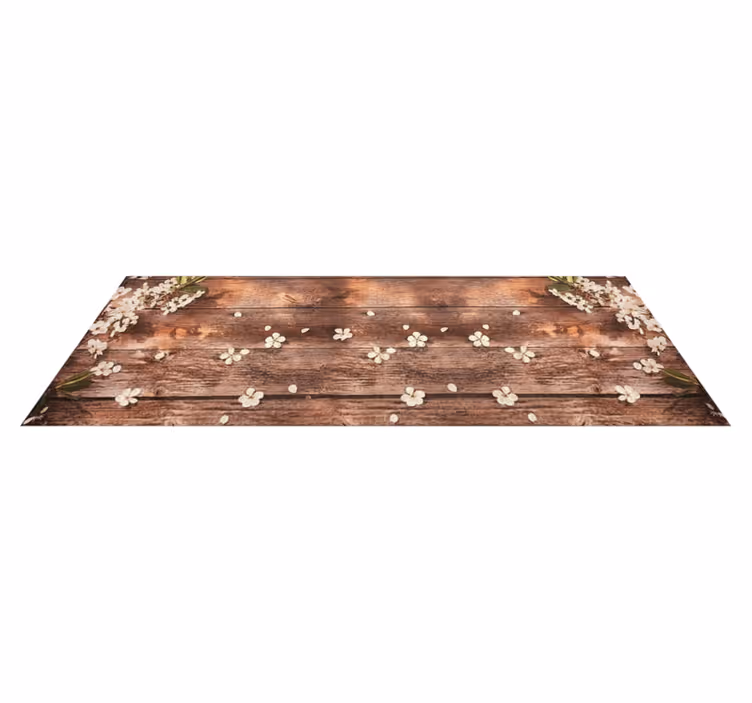 Kuchyňský vinylový koberec s květinovým vzorem - TenStickers