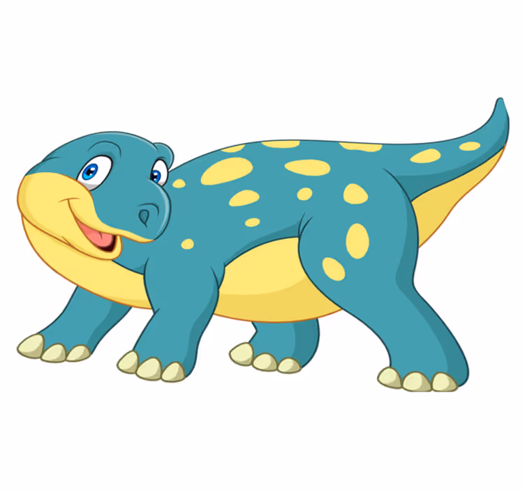 Zvířecí vinylový koberec veselý animovaný dinosaurus - TenStickers