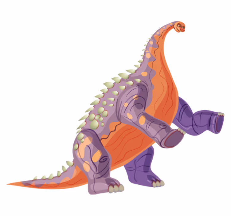Zvířecí vinylový koberec barevný dinosaurus - TenStickers