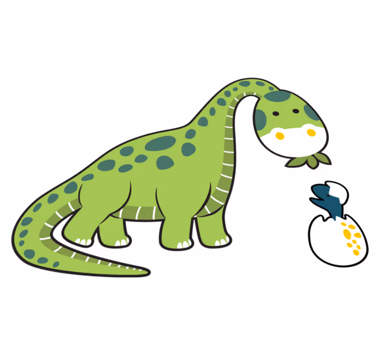 Zvířecí vinylový koberec roztomilý dinosaurus - TenStickers