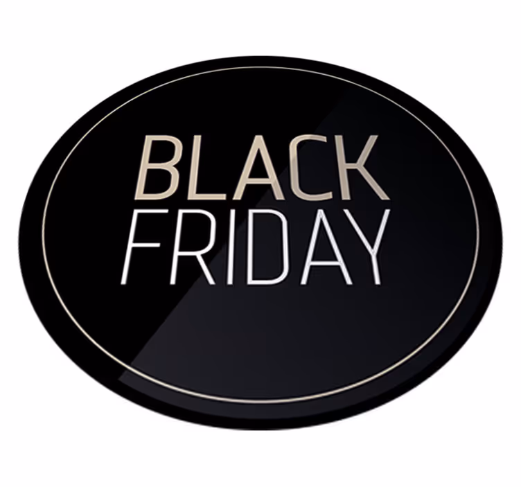 Vinylový koberec black friday elegantní samolepka - TenStickers