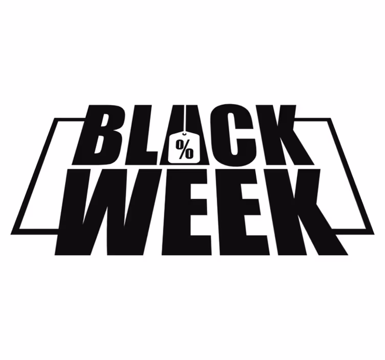 Vinylový koberec black friday pro výlohy - TenStickers