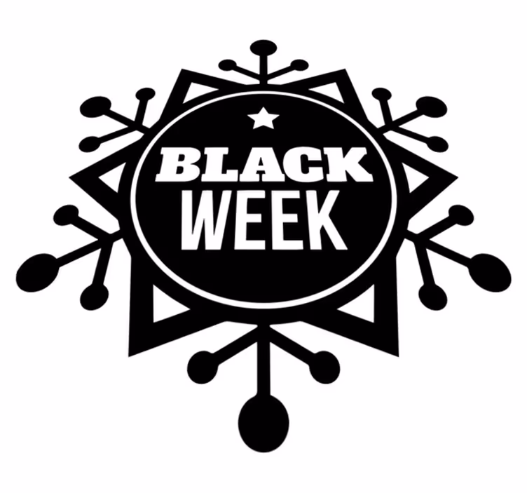 Vinylový koberec black friday sněhová vločka týdne - TenStickers