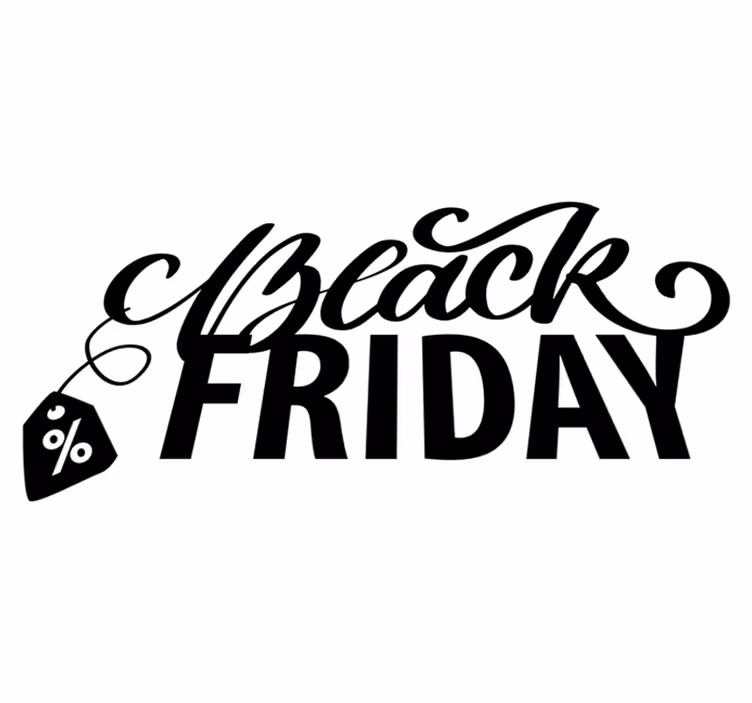 Vinylový koberec black friday s krásnými štítky - TenStickers