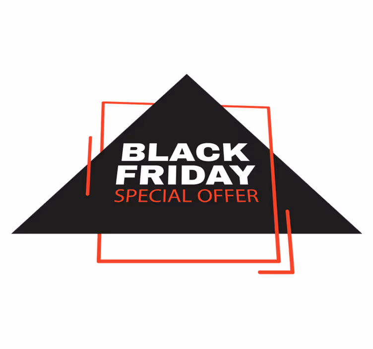 Vinylový koberec black friday s nápisem black friday - TenStickers