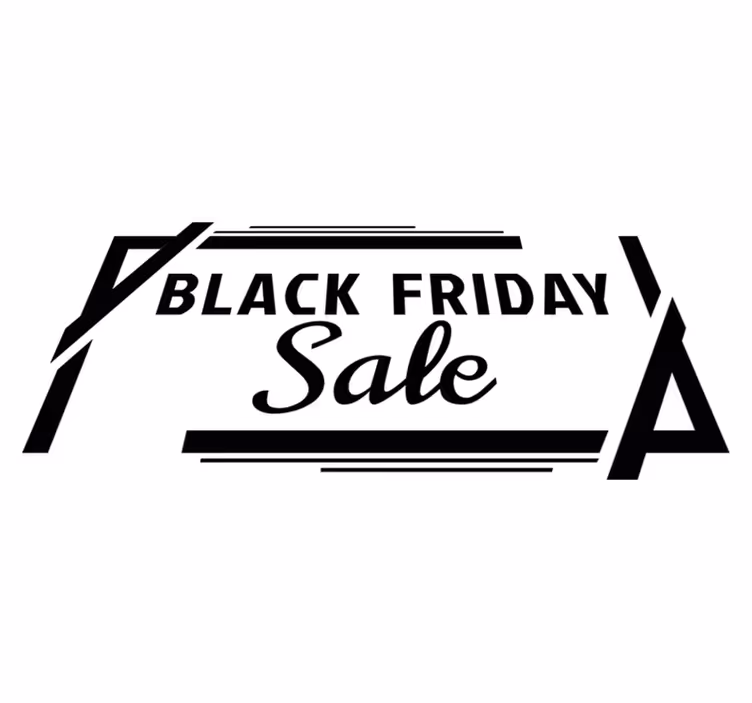 Vinylový koberec black friday v akci v krabici - TenStickers