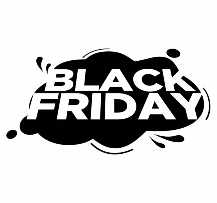 Vinylový koberec black friday barevná skvrna - TenStickers