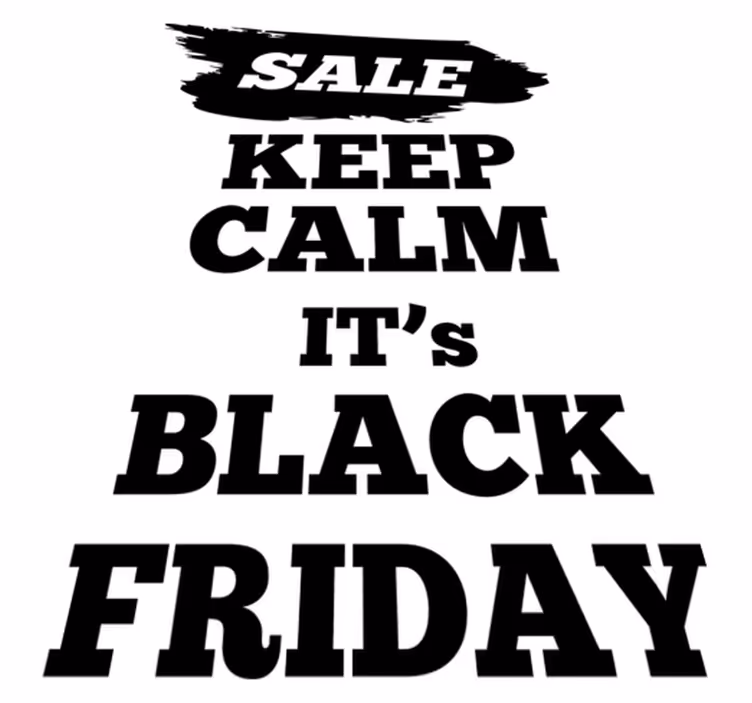 Vinylový koberec black friday akční prodejní vlajka - TenStickers