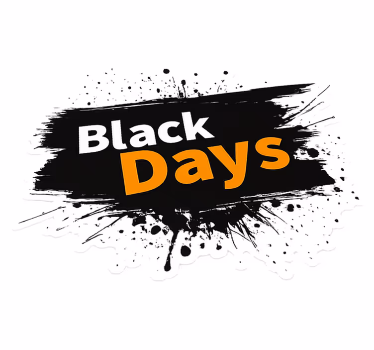 Vinylový koberec black friday Černobílé dny - TenStickers