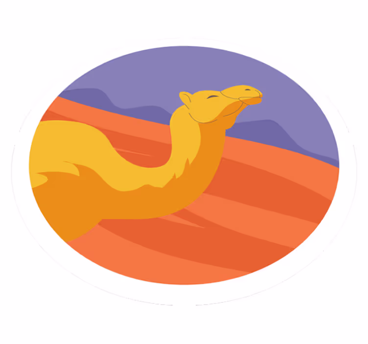Zvířecí vinylový koberec z pouště - TenStickers
