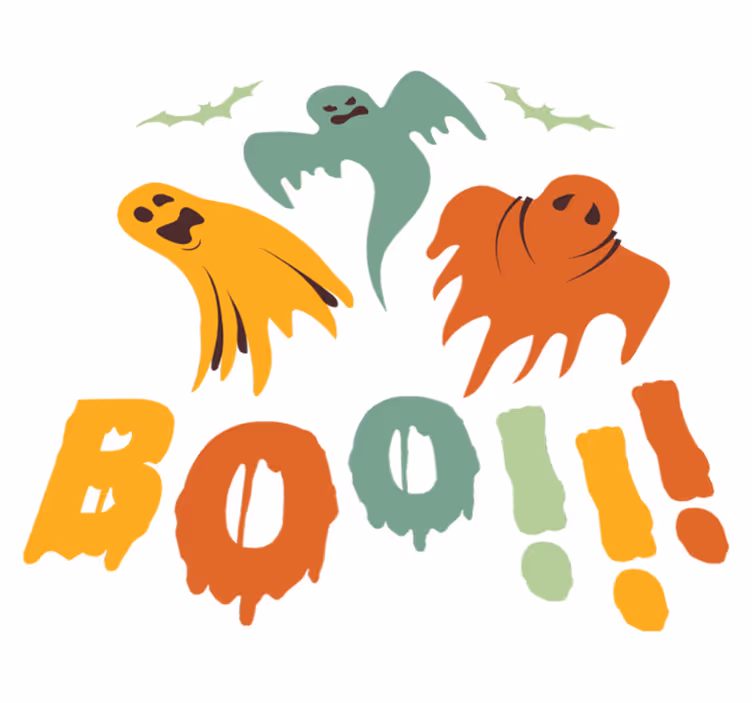 Vinylový koberec předvečer všech svatých duch boo - TenStickers