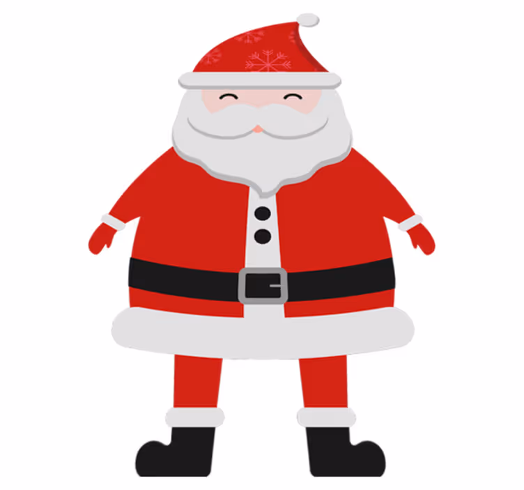 Vinylový koberec vánoce dětský santa claus - TenStickers