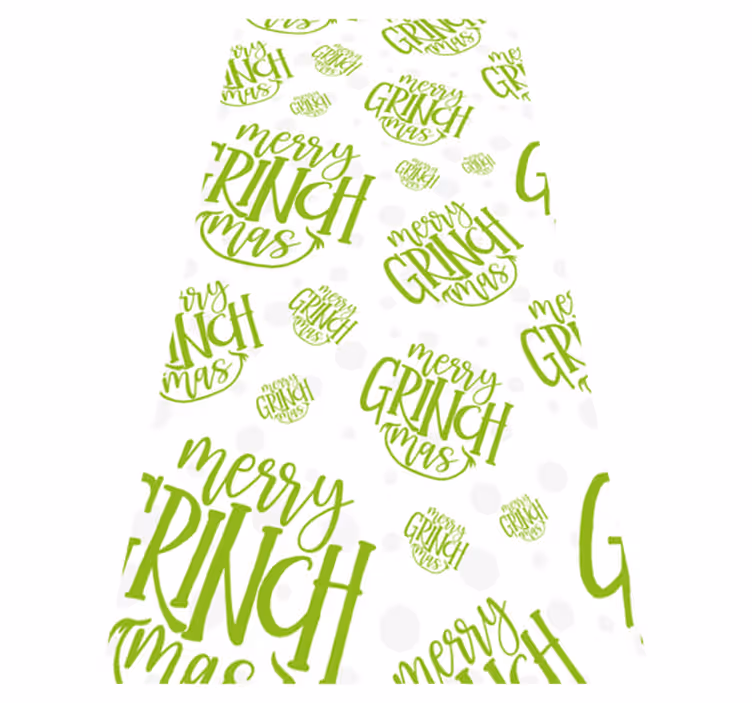 Vinylový koberec vánoce veselé grinchmas originální design - TenStickers