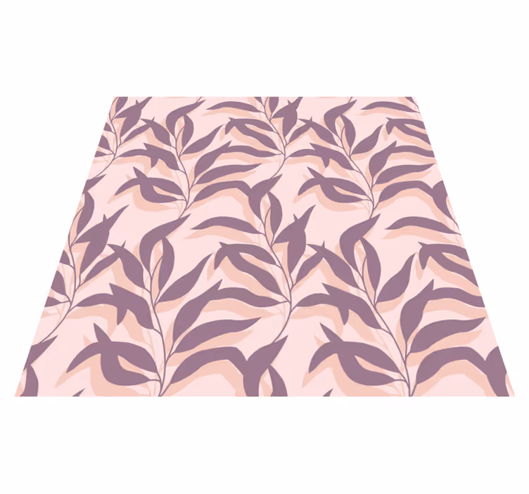Vinylový koberec s květinami a rostlinami palma blush - TenStickers