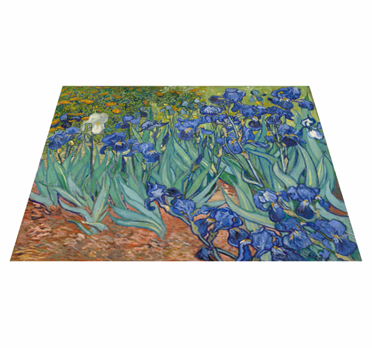 Vinylový koberec s květinami a rostlinami van gogh - TenStickers