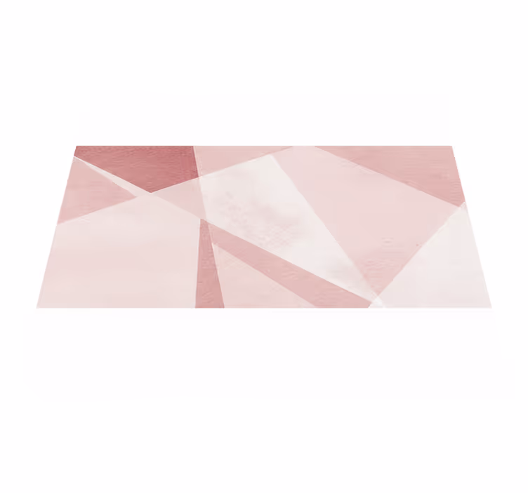 Geometrický vinylový koberec v pastelových tónech teal - TenStickers