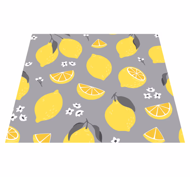 Kuchyňský vinylový koberec tropické citrony - TenStickers