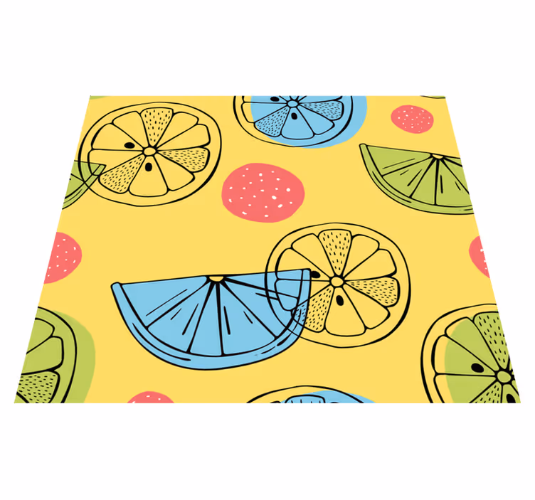 Kuchyňský vinylový koberec citrusové plody - TenStickers