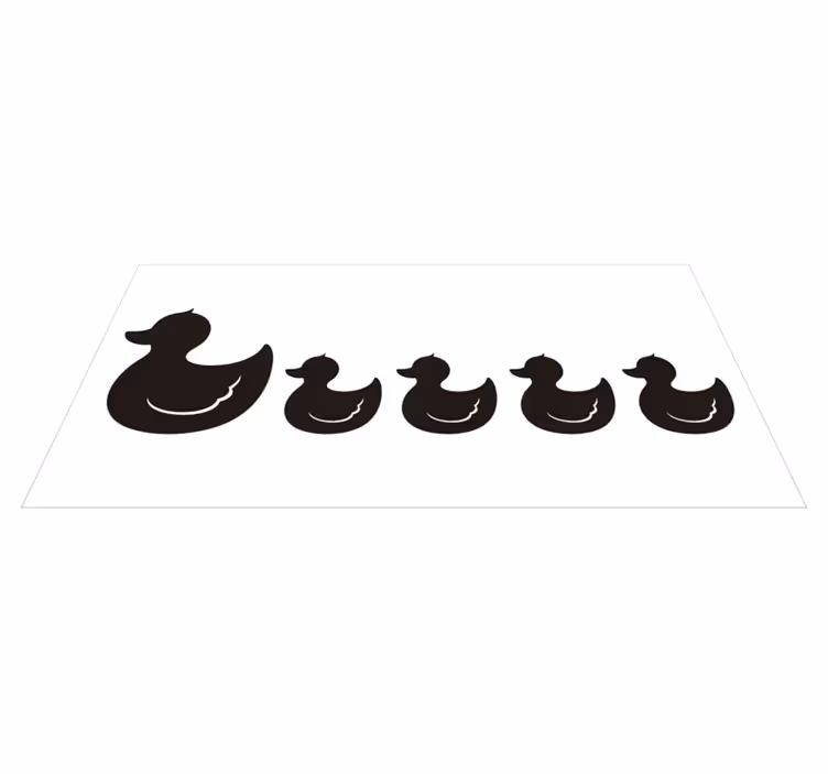 Koupelnový vinylový koberec s gumovým kachňátkem - TenStickers