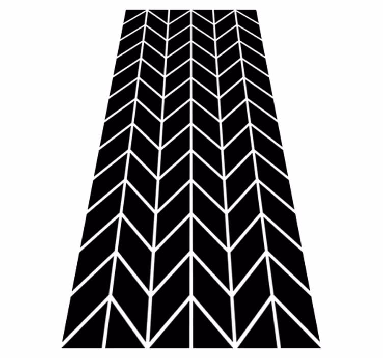 Koupelnový vinylový koberec s geometrickými šipkami - TenStickers
